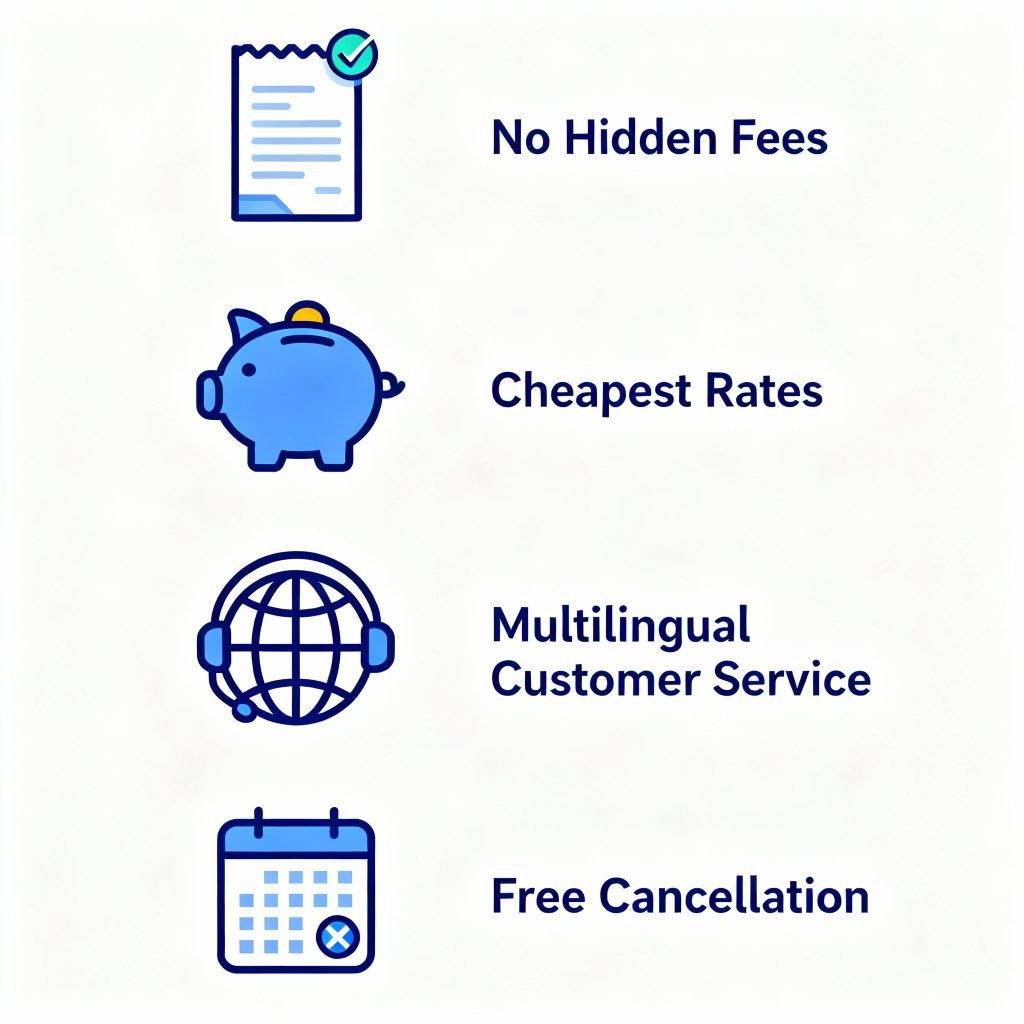 no hidden fees car hire